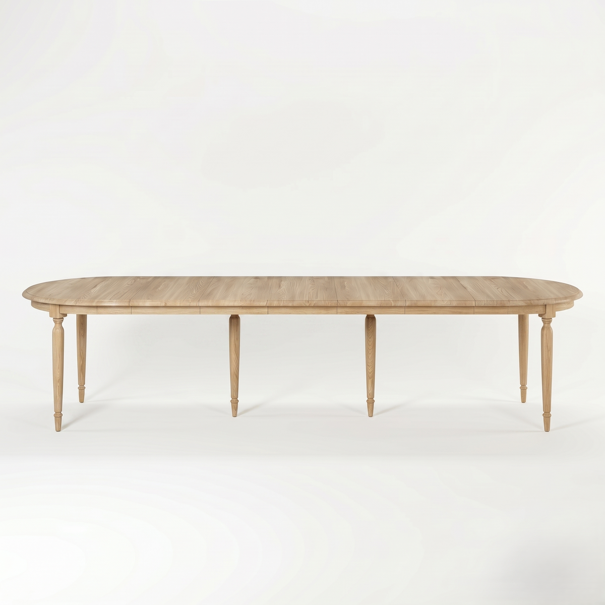 Mesa de Comedor Orlan - Extensible - Roble Macizo - 170-370 x 130 x 77 cm