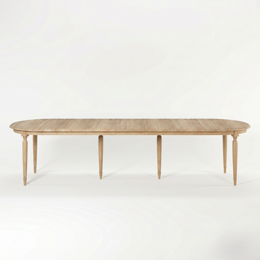 Esstisch Orlan - Ausziehbar - Massive Eiche - 170-370 x 130 x 77 cm