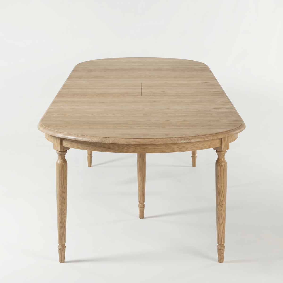 Mesa de Comedor Orlan - Extensible - Roble Macizo - 170-370 x 130 x 77 cm