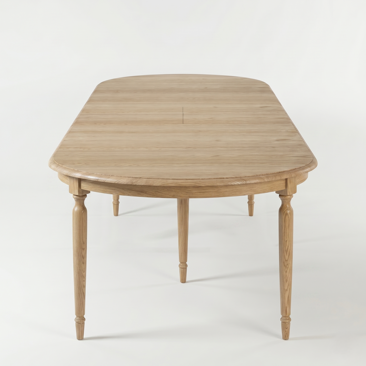 Mesa de Comedor Orlan - Extensible - Roble Macizo - 170-370 x 130 x 77 cm