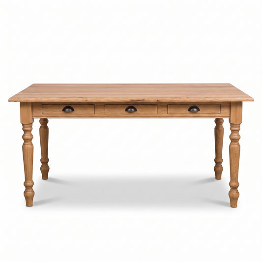 Dining Table Pommard in oak, front view, 180 x 90 x 78 cm