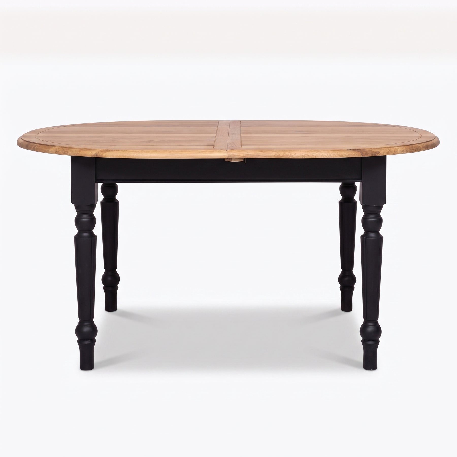 Dining Table Santenay in solid oak, front view, 160 x 120 x 78 cm