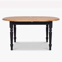 Dining Table Santenay in solid oak, front view, 160 x 120 x 78 cm