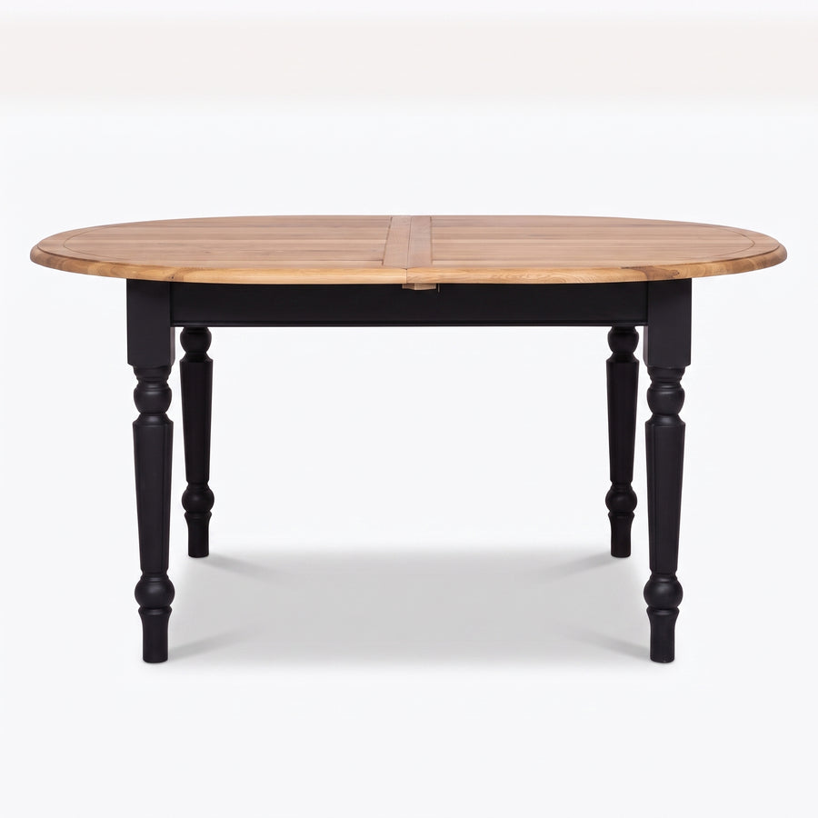 Dining Table Santenay in solid oak, front view, 160 x 120 x 78 cm