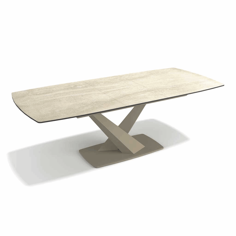 Dining Table Triumph - Ceramic Travertine 180cm | Extendable 230cm