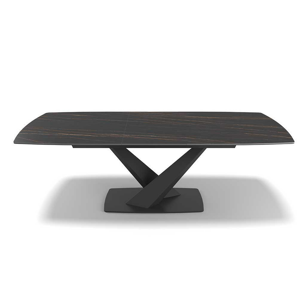 Dining Table Triumph - Ceramic Matt Black 180cm | Extendable 230cm | Electric (incl. Battery) - View 2
