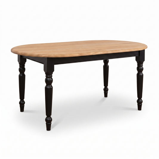 Dining Table Volnay in oak, three-quarter view from the front left, 180 x 120 x 78 cm
