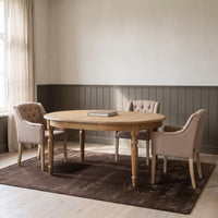 Dining Table Volnay in oak, in an interior, 210 x 120 x 78 cm