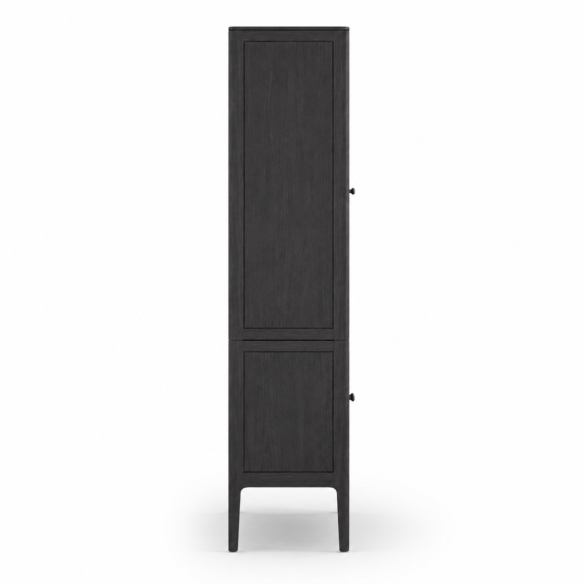 Vitrine Fiera - Noir Brushed Chêne - 161 × 45 × 207 cm
