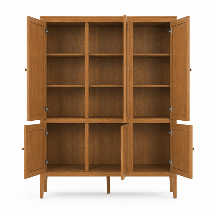 Vitrina Fiera - Roble Canela - 161 x 45 x 207 cm