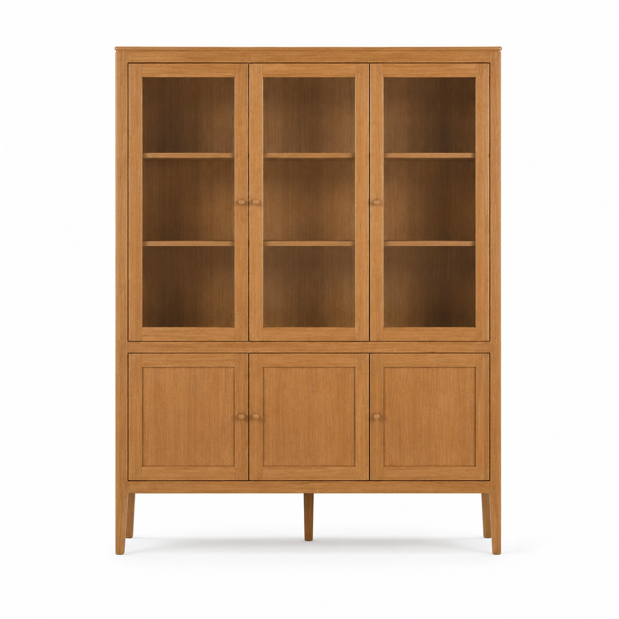Vitrine Fiera - Cinnamon Eiche - 161 × 45 × 207 cm