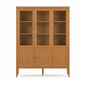 Vitrine Fiera - Cinnamon Eiche - 161 × 45 × 207 cm