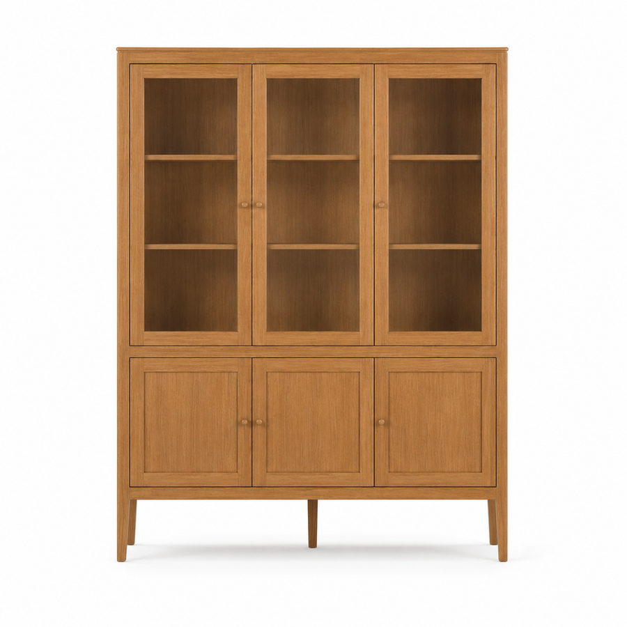 Vitrine Fiera - Cinnamon Eiche - 161 × 45 × 207 cm