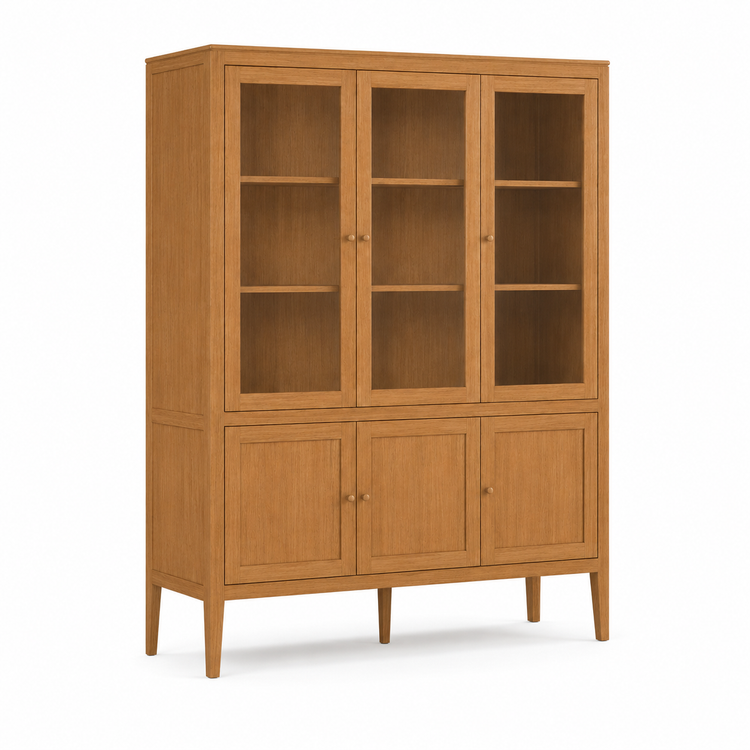 Vitrina Fiera - Roble Canela - 161 x 45 x 207 cm