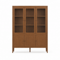 Vitrine Fiera - Light Noyer Chêne - 161 × 45 × 207 cm