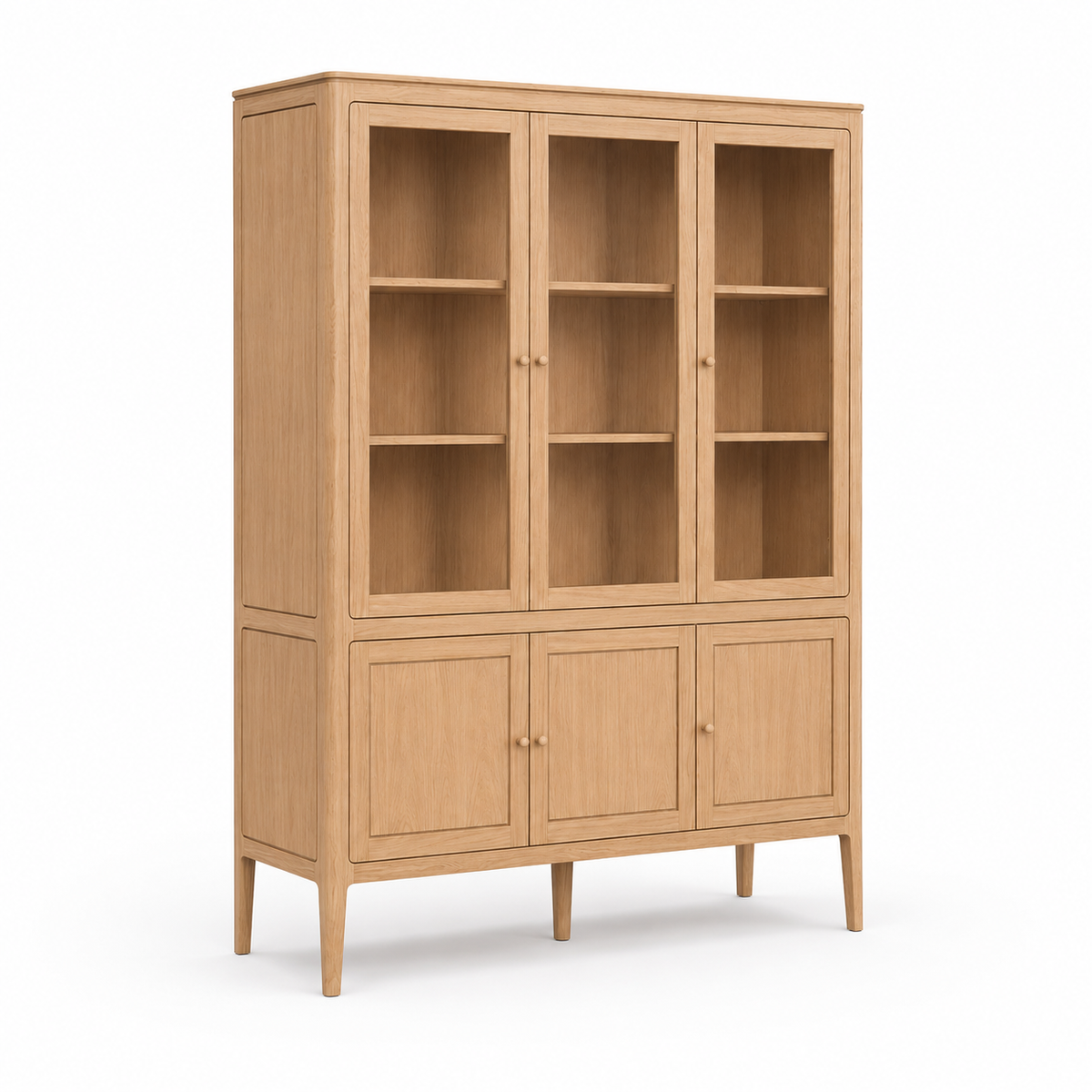 Vitrina Fiera - Roble Natural - 161 x 45 x 207 cm