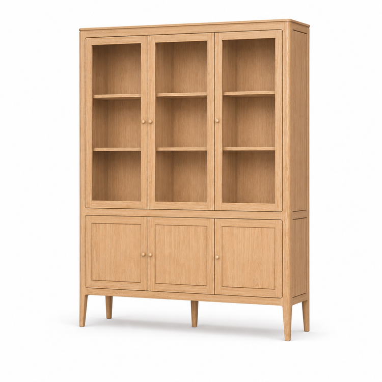 Vitrina Fiera - Roble Natural - 161 x 45 x 207 cm