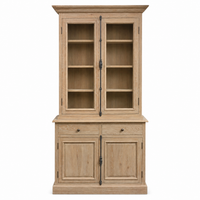 Vitrine Olon - Massif Chêne - Iron Details - 125 x 50 x 230 cm