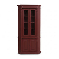 Display Cabinet Senlis in bordeaux, front view, 114 x 52 x 228 cm