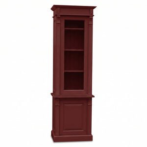 Vitrine - Vezelay - Massive Kiefer - 73 x 51 x 228 cm - Bordeaux