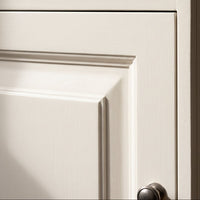 Display Cabinet Vezelay in white, close-up of the finish and construction, 73 x 51 x 228 cm