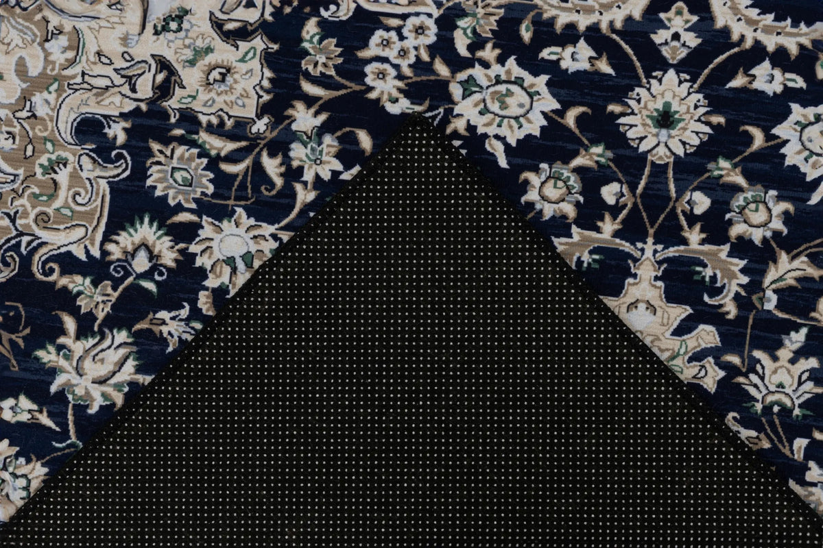 Kurzflor-Teppich - Jolanda Navy Blau