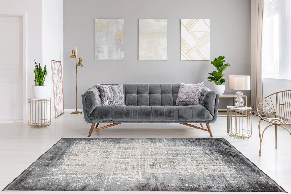 Low-Pile Rug - Kemer Silver