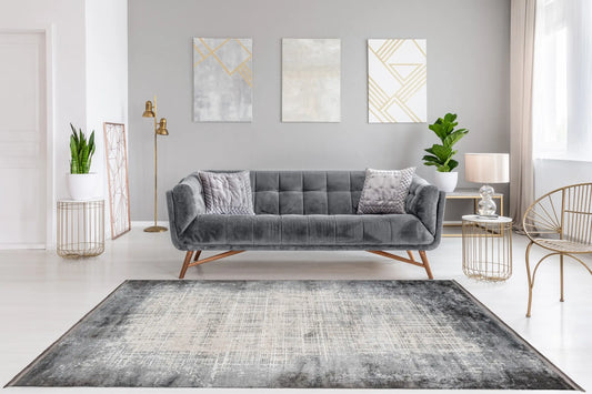 Low-Pile Rug - Kemer Silver