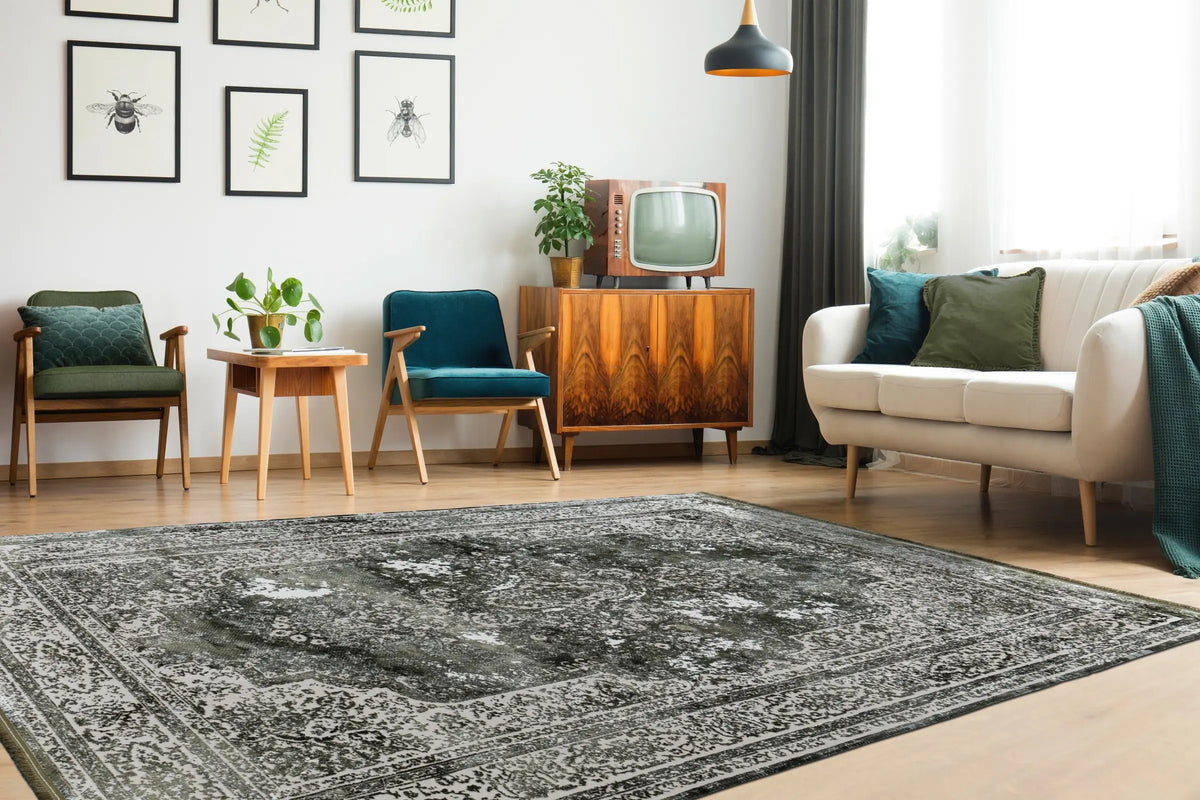 Low-Pile Rug - Kemer Green