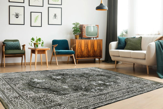 Low-Pile Rug - Kemer Green