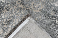Low-Pile Rug - Kemer Silver Medallion