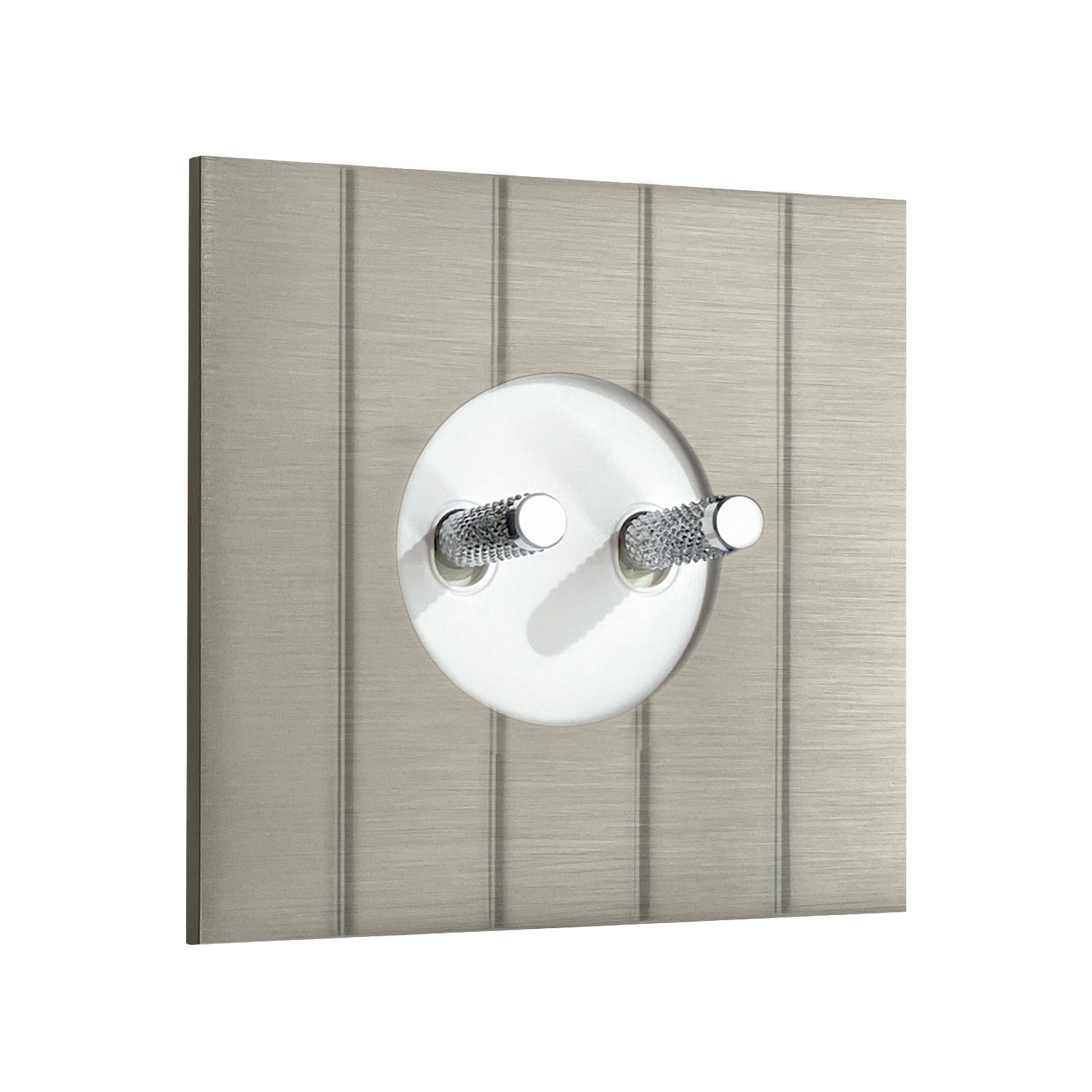 Studio Doppelkippschalter in mattem Nickel