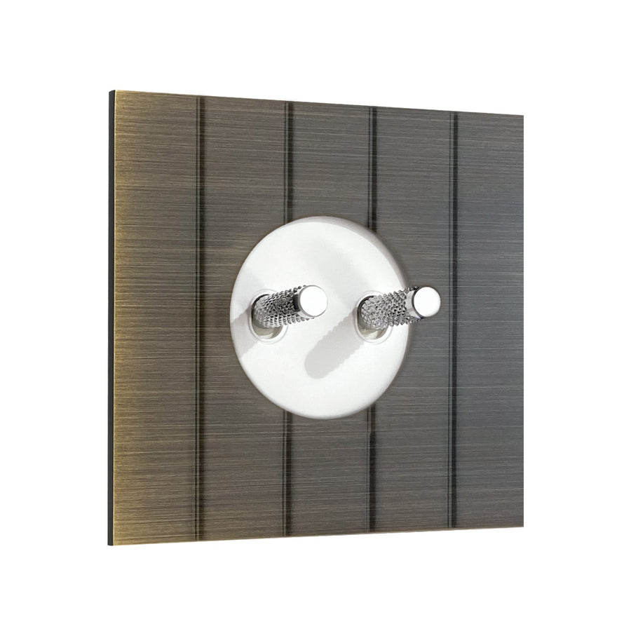 Studio Doppelkippschalter in Bronze