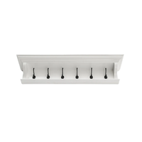 Halifax 6 Haak jas Rack 100cm - wit | Marcottestyle