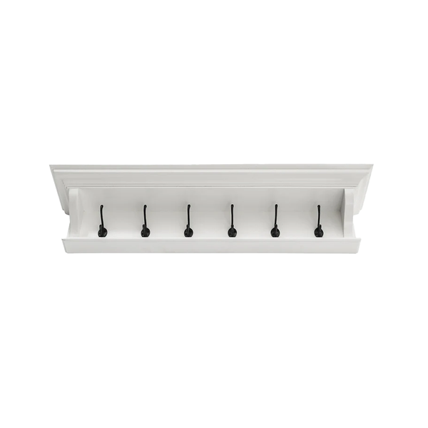 Halifax 6 Hook Coat Rack 100cm - Weiß | Marcottestyle