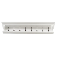 Halifax 8 Hook Coat Rack 130cm - Blanc