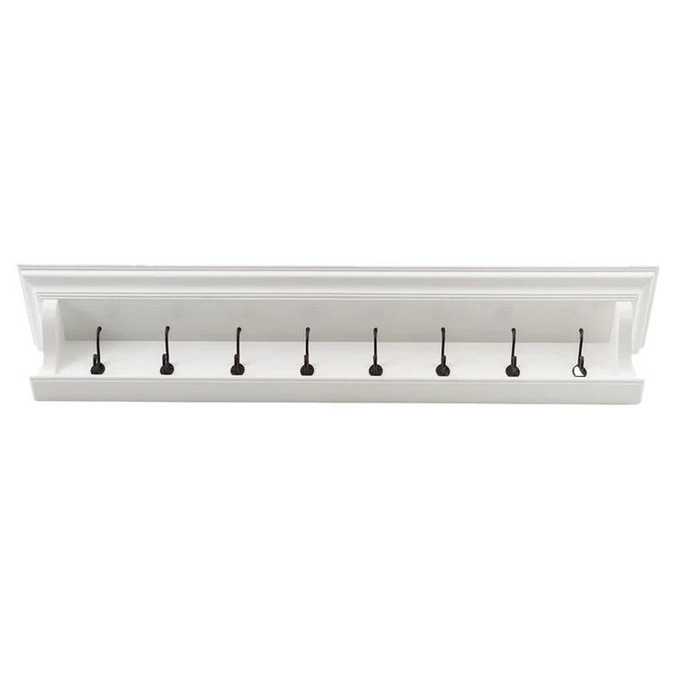 Halifax 8 Hook Coat Rack 130cm - Weiß - Lifestyle-Aufnahme | Marcottestyle