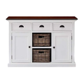 Halifax Accent Buffet - Blanc avec Marron Top