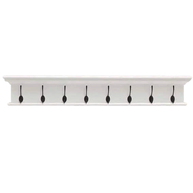 Halifax Coat Hanger Wall Unit 8 Hook - Wit | Marcottestyle