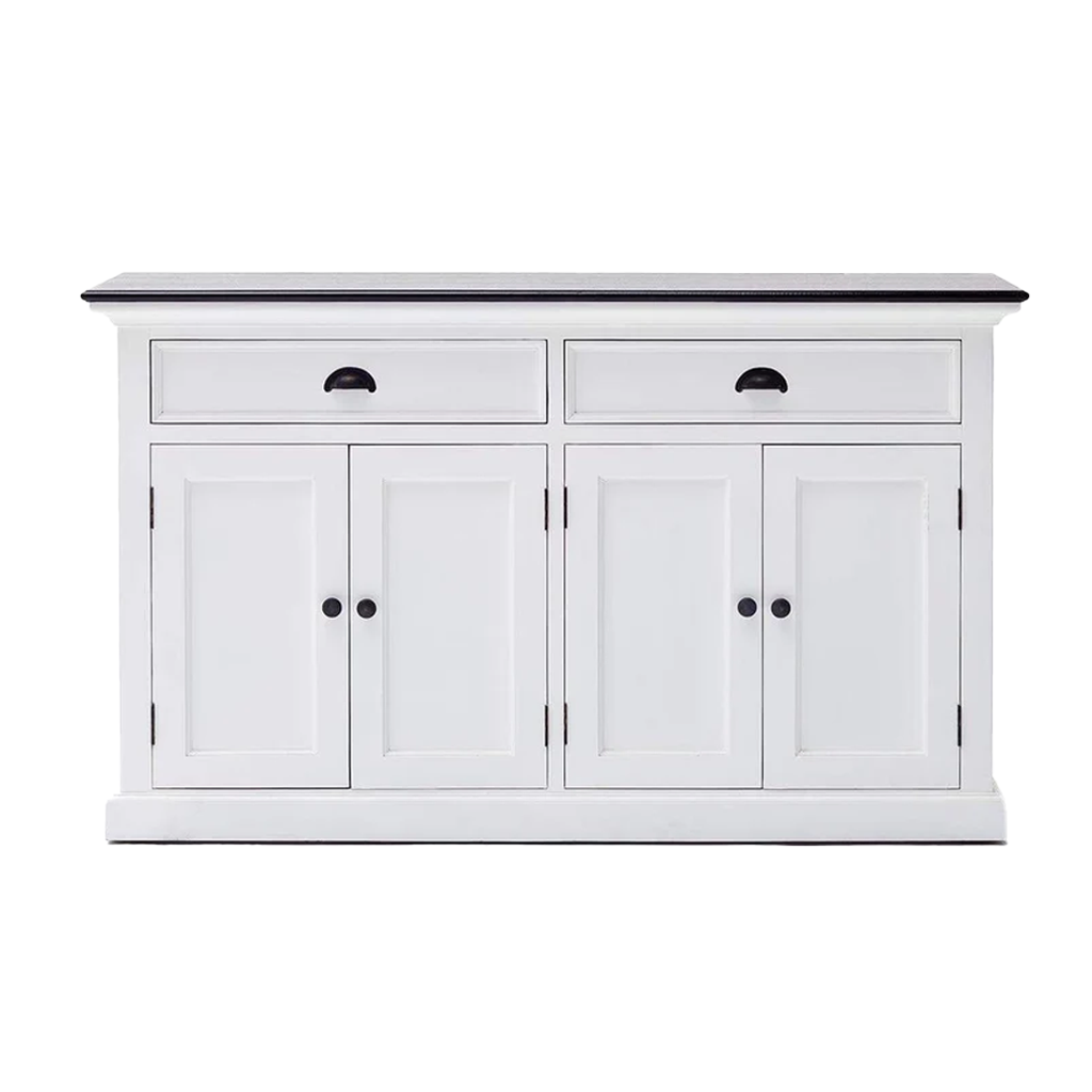 Halifax Contrast Buffet - White with Black Top