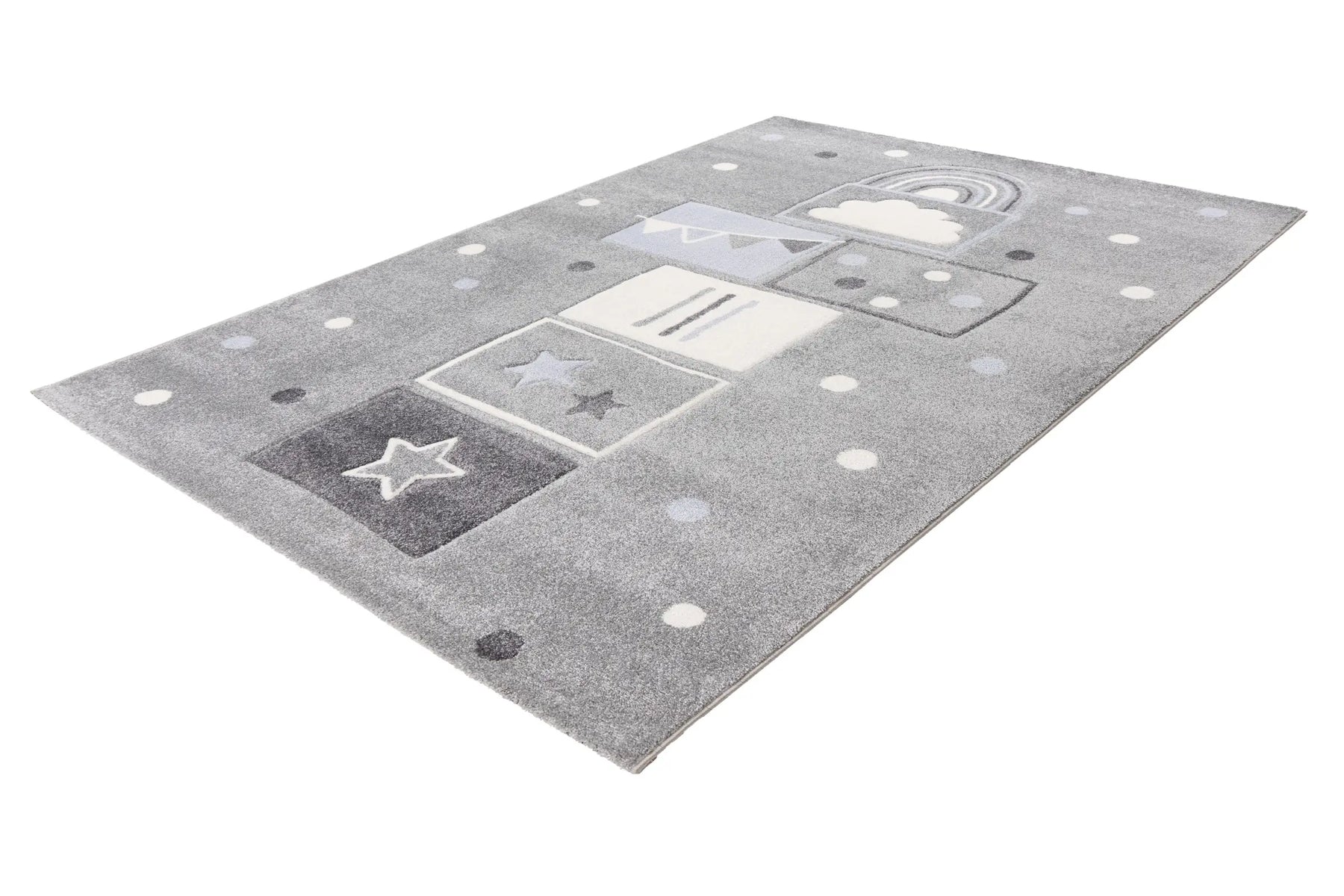 Children's Rug - Lavinia Silver Hopscotch 5