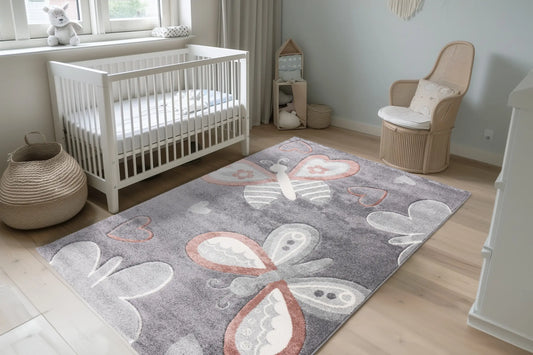 Children's Rug - Lavinia Multicolour Butterflies