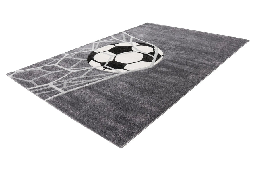 Children's Rug - Lavinia Silver Football 4