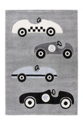 Children's Rug - Lavinia Silver Race Cars 3
