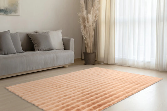 High-Pile Rug - Marenne Peach Orange