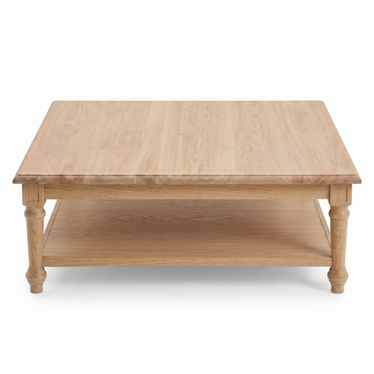 Harper Massiv Eiche Couchtisch - Eiche - 120 x 120 x 40 cm