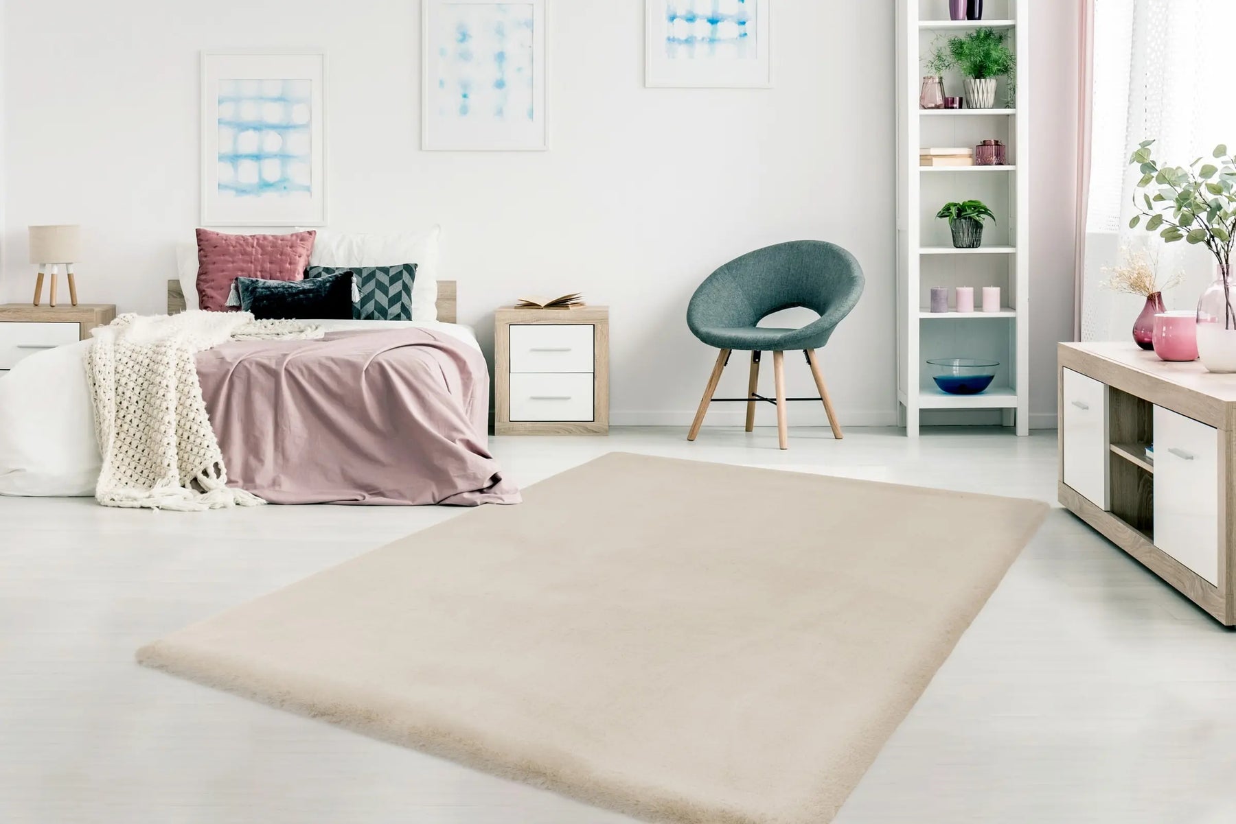 High-Pile Rug - Novara Cream