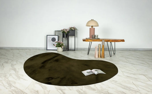 Organic Rug - Novara Basil Green Plain