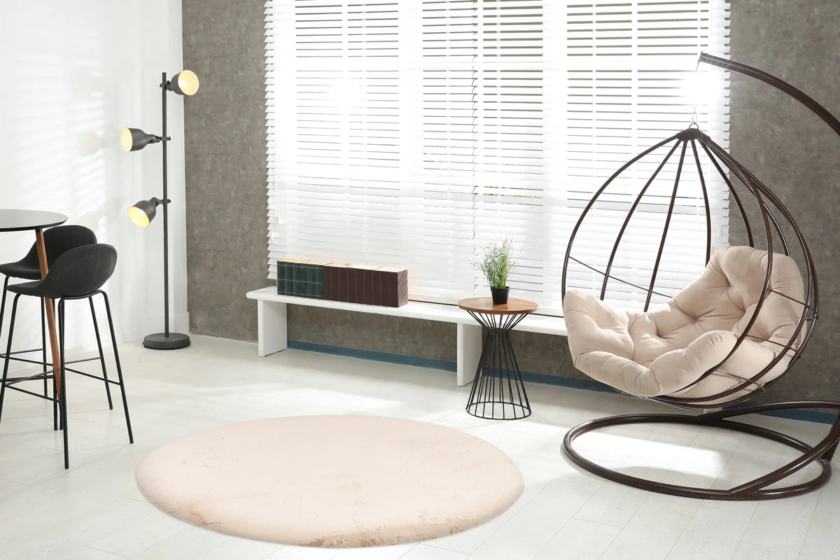 High-Pile Rug - Novara Beige Plain