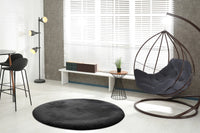High-Pile Rug - Novara Black Plain